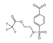 2-[methyl-(4-nitrophenyl)sulfonylamino]ethyl 2,2,2-trifluoroacetate Structure