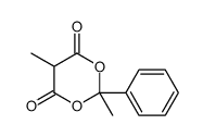 2,5-dimethyl-2-phenyl-1,3-dioxane-4,6-dione结构式