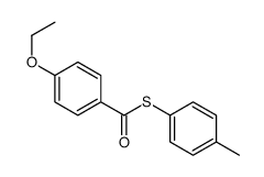 S-(4-methylphenyl) 4-ethoxybenzenecarbothioate结构式