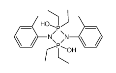 2,2,4,4-Tetraethyl-1,3-di-o-tolyl-cyclodiphosphazan-2,4-diol Structure