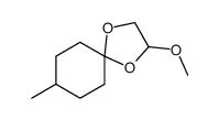 8-Methyl-1,4-dioxaspiro[4.5]decane-2-methanol结构式