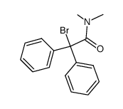 2-bromo-N,N-dimethyl-2,2-diphenylacetamide Structure