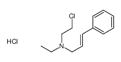 (E)-N-(2-chloroethyl)-N-ethyl-3-phenylprop-2-en-1-amine,hydrochloride结构式