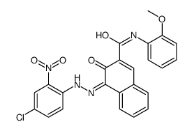4-[(4-chloro-2-nitrophenyl)azo]-3-hydroxy-N-(2-methoxyphenyl)naphthalene-2-carboxamide structure