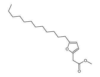 methyl 2-(5-dodecylfuran-2-yl)acetate结构式