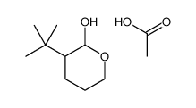 2H-Pyran-2-ol,3-(1,1-dimethylethyl)tetrahydro-,acetate(9CI)结构式