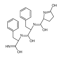 (2S)-N-[(2S)-1-[[(2S)-1-amino-1-oxo-3-phenylpropan-2-yl]amino]-1-oxo-3-phenylpropan-2-yl]-5-oxopyrrolidine-2-carboxamide Structure