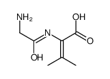 2-[(2-aminoacetyl)amino]-3-methylbut-2-enoic acid Structure
