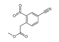 methyl 2-(4-cyano-2-nitrophenyl)acetate Structure
