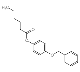 Hexanoic acid,4-(phenylmethoxy)phenyl ester结构式