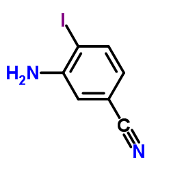 3-氨基-4-碘苯甲腈结构式