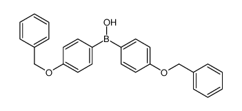 bis(4-phenylmethoxyphenyl)borinic acid Structure