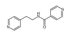N-[2-(4-吡啶)乙基]-4-吡啶甲酰胺结构式