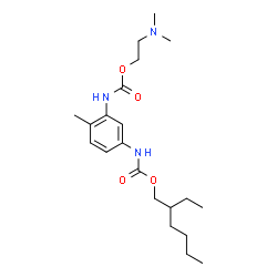 [3-[[[2-(Dimethylamino)ethoxy]carbonyl]amino]-4-methylphenyl]carbamic acid (2-ethylhexyl) ester结构式