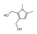 [2-(hydroxymethyl)-1,5-dimethylpyrrol-3-yl]methanol结构式