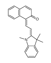 1-(2-(1,3,3-trimethylindolin-2-ylidene)ethylidene)naphthalen-2(1H)-one Structure