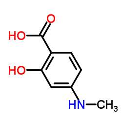 2-Hydroxy-4-(methylamino)benzoic acid Structure