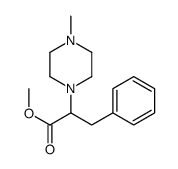methyl 2-(4-methylpiperazin-1-yl)-3-phenylpropanoate结构式