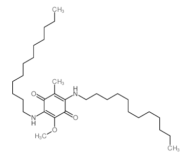 2,5-Cyclohexadiene-1,4-dione, 2, 5-bis(dodecylamino)-3-methoxy-6-methyl-结构式