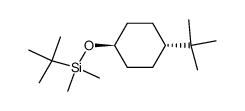 tert-butyldimethylsilylether of trans-4-tert-butylcyclohexanol Structure