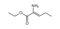 ethyl (Z)-2-aminopent-2-enoate结构式
