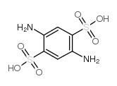 2,5-diaminobenzene-1,4-disulphonic acid structure