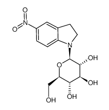 1-(β-D-glucopyranosyl)-5-nitroindoline结构式