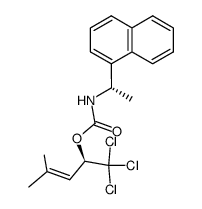 (R)-1,1,1-Trichloro-4-methyl-3-penten-2-yl (S)-N-[1-(1-naphthyl)ethyl]carbamate结构式