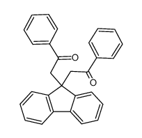 9,9-bis(benzoylmethyl)fluorene Structure