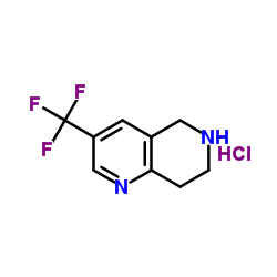 3-(Trifluoromethyl)-5,6,7,8-tetrahydro-1,6-naphthyridine hydrochloride Structure