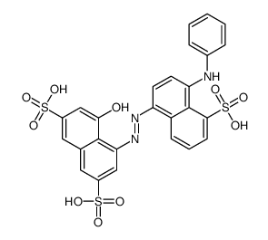 5-[(4-anilino-5-sulphonaphthyl)azo]-4-hydroxynaphthalene-2,7-disulphonic acid picture