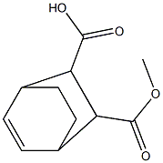 D,L-6-methoxycarbonylbicyclo[2.2.2]oct-2-ene-5-carboxylic acid Structure