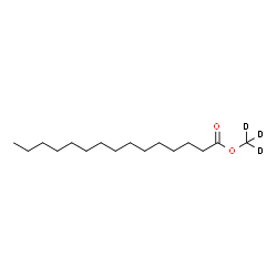 十五烷酸甲酯-d3结构式