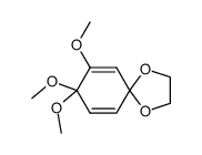 7,8,8-trimethoxy-1,4-dioxaspiro[4.5]deca-6,9-diene结构式