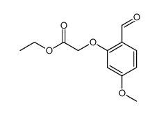 2-ethoxycarbonylmethoxy-4-methoxybenzaldehyde Structure