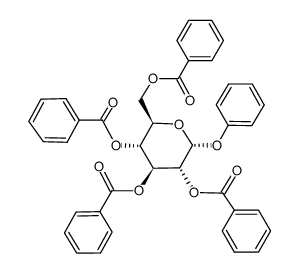 phenyl-2,3,4,6-tetra-O-benzoyl-α-D-glucopyranoside结构式