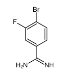 4-BROMO-3-FLUORO-BENZAMIDINE Structure