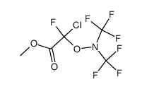 methyl 2-((bis(trifluoromethyl)amino)oxy)-2-chloro-2-fluoroacetate Structure