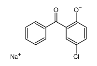 sodium 2-benzoyl-4-chlorophenolate结构式