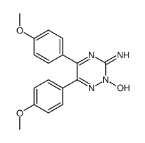 2-hydroxy-5,6-bis(4-methoxyphenyl)-1,2,4-triazin-3-imine结构式