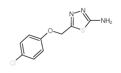 5-[(4-氯苯氧基)甲基]-1,3,4-噻二唑-2-胺结构式