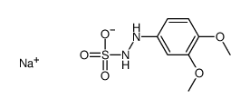 3,4-Dimethoxyphenylhydrazine-N'-sulphonic acid sodium salt Structure