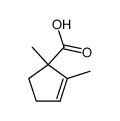 1,2-Dimethyl-cyclopenten-(2)-carbonsaeure-(1) Structure