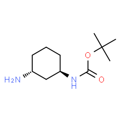 N-[顺式-3-氨基环己基]氨基甲酸叔丁酯结构式