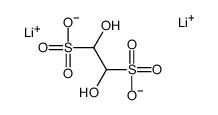 dilithium 1,2-dihydroxy-1,2-ethanedisulphonate Structure