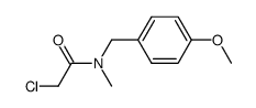 N-4-methoxybenzyl-N-methyl-2-chloroacetamide Structure