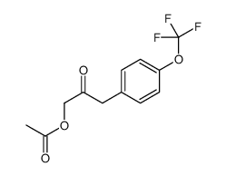 [2-oxo-3-[4-(trifluoromethoxy)phenyl]propyl] acetate Structure