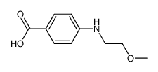 4-(2-methoxy-ethylamino)-benzoic acid结构式
