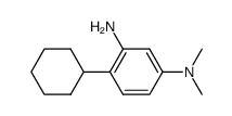 4-cyclohexyl-N1,N1-dimethyl-m-phenylenediamine结构式