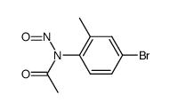 acetic acid-(4-bromo-2-methyl-N-nitroso-anilide)结构式
